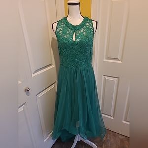 CANDALITE GREEN FORMAL DRESS, SIZE L